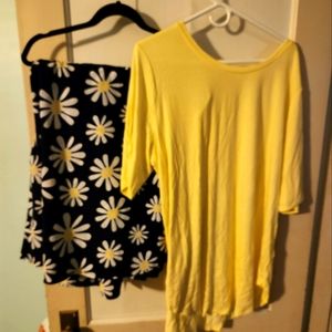 Cato daisy palazzo pant set NWT